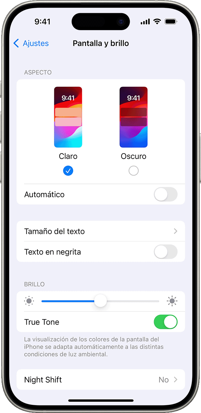 Cómo habilitar el modo nocturno en mi iPhone