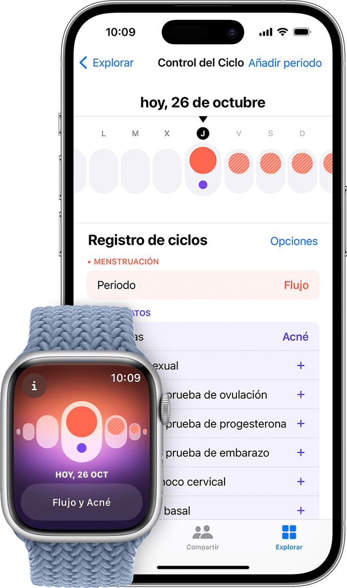 Conoce la info de tu ciclo menstrual en iPhone